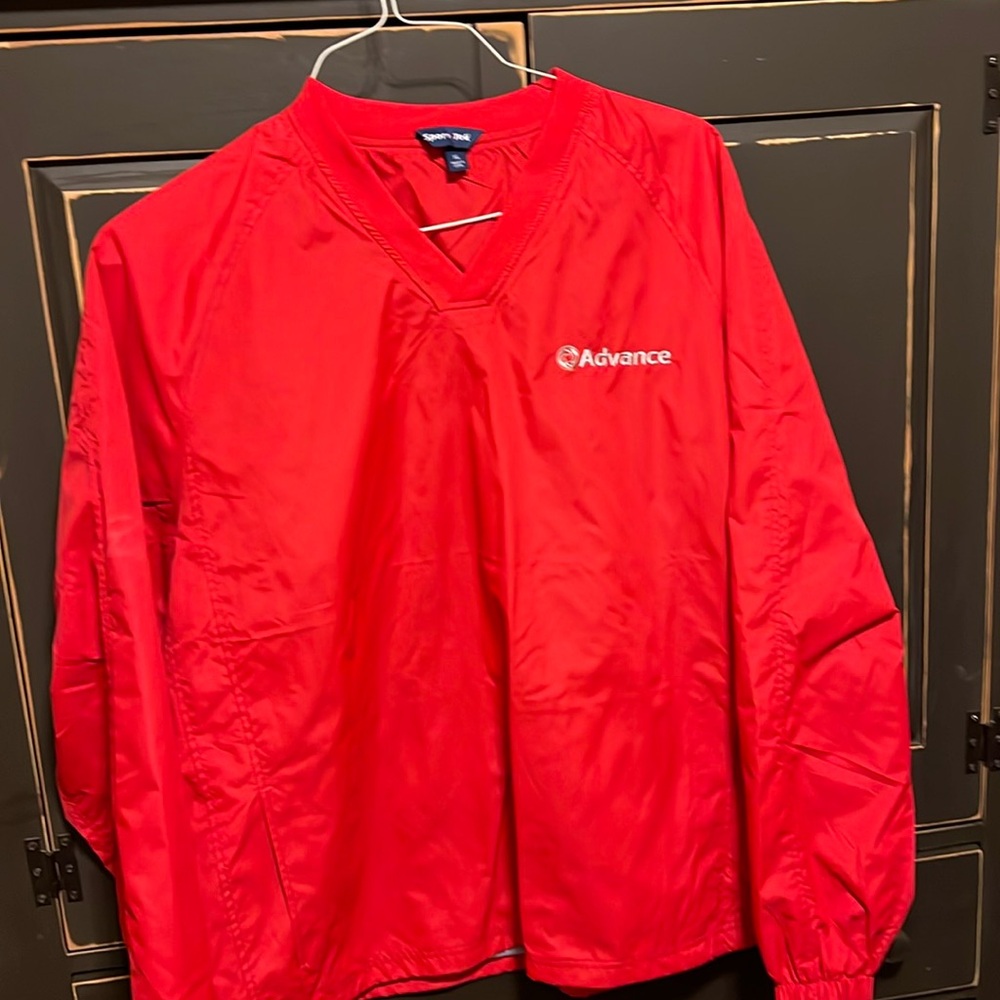 Sport ten, XL red pullover jacket